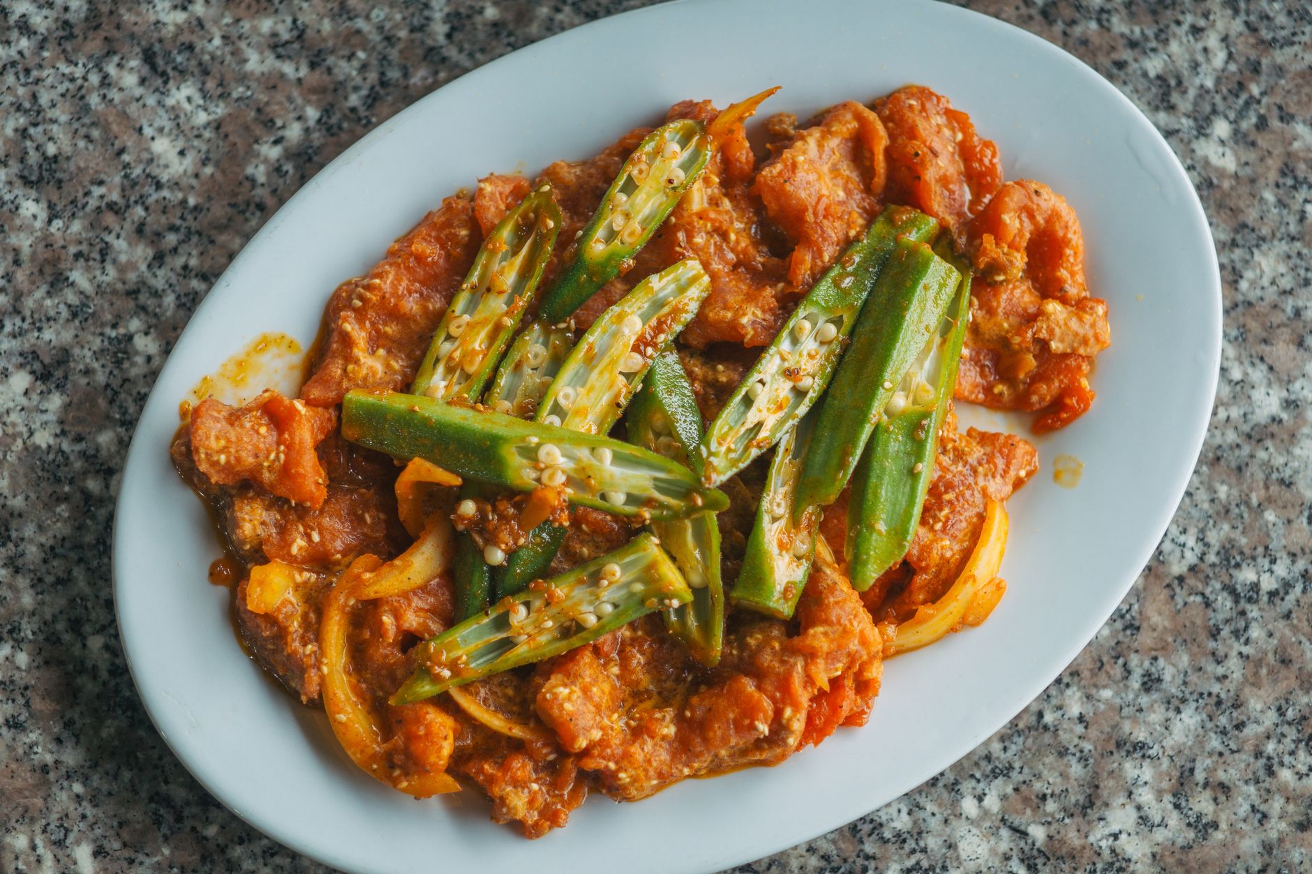 Stewed Tomatoes and Okra