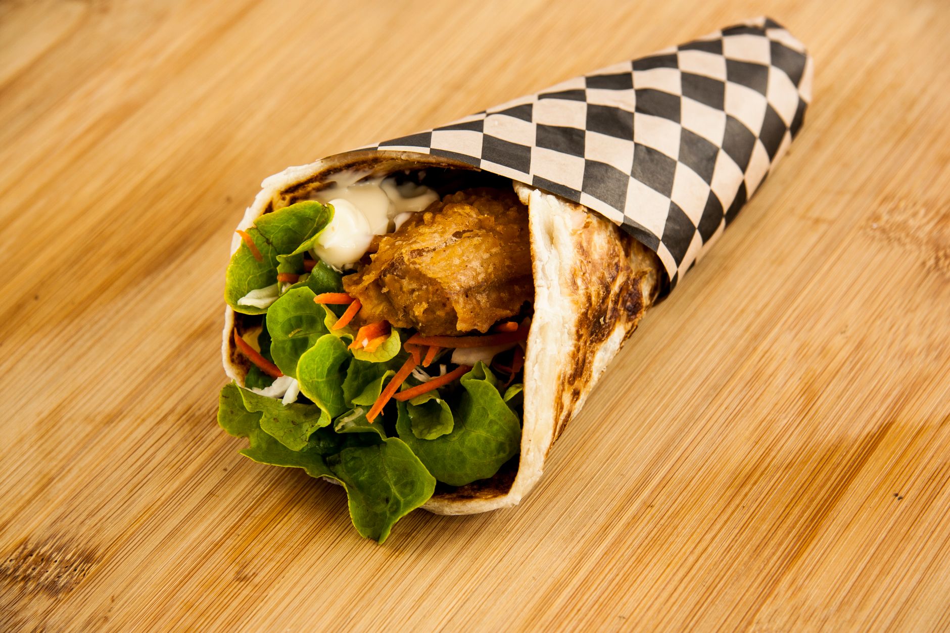 Buffalo Tofu Wrap