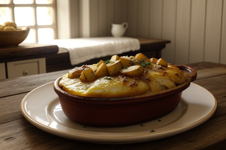 Potato Gratin with Chicken