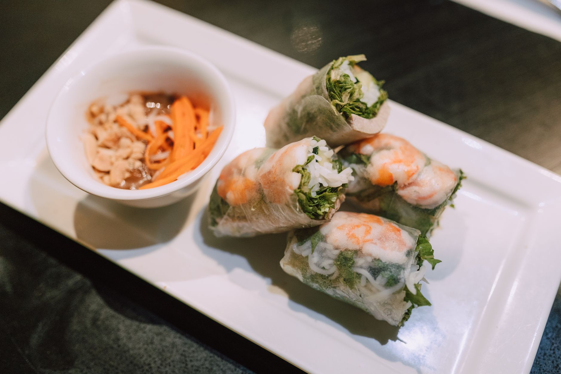 Fresh Kimchi Spring Rolls
