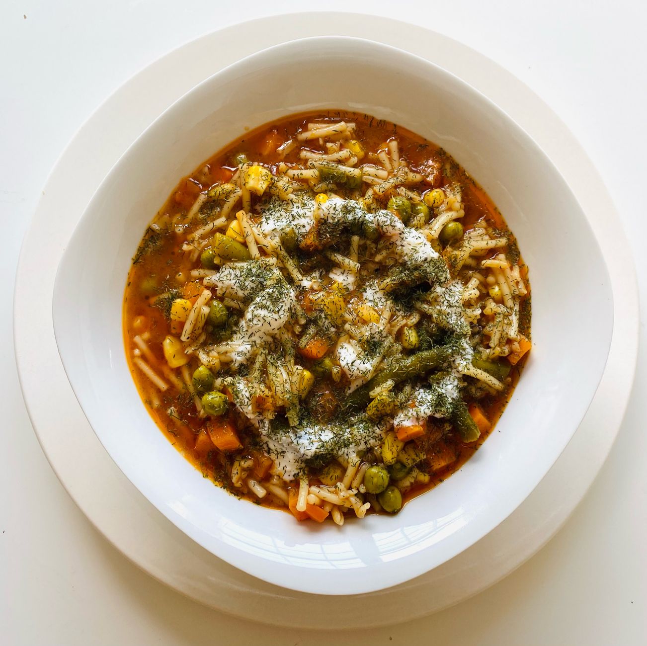 Garden Vegetable Lasagna Soup