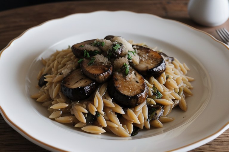 Parmesan Portobello Orzo