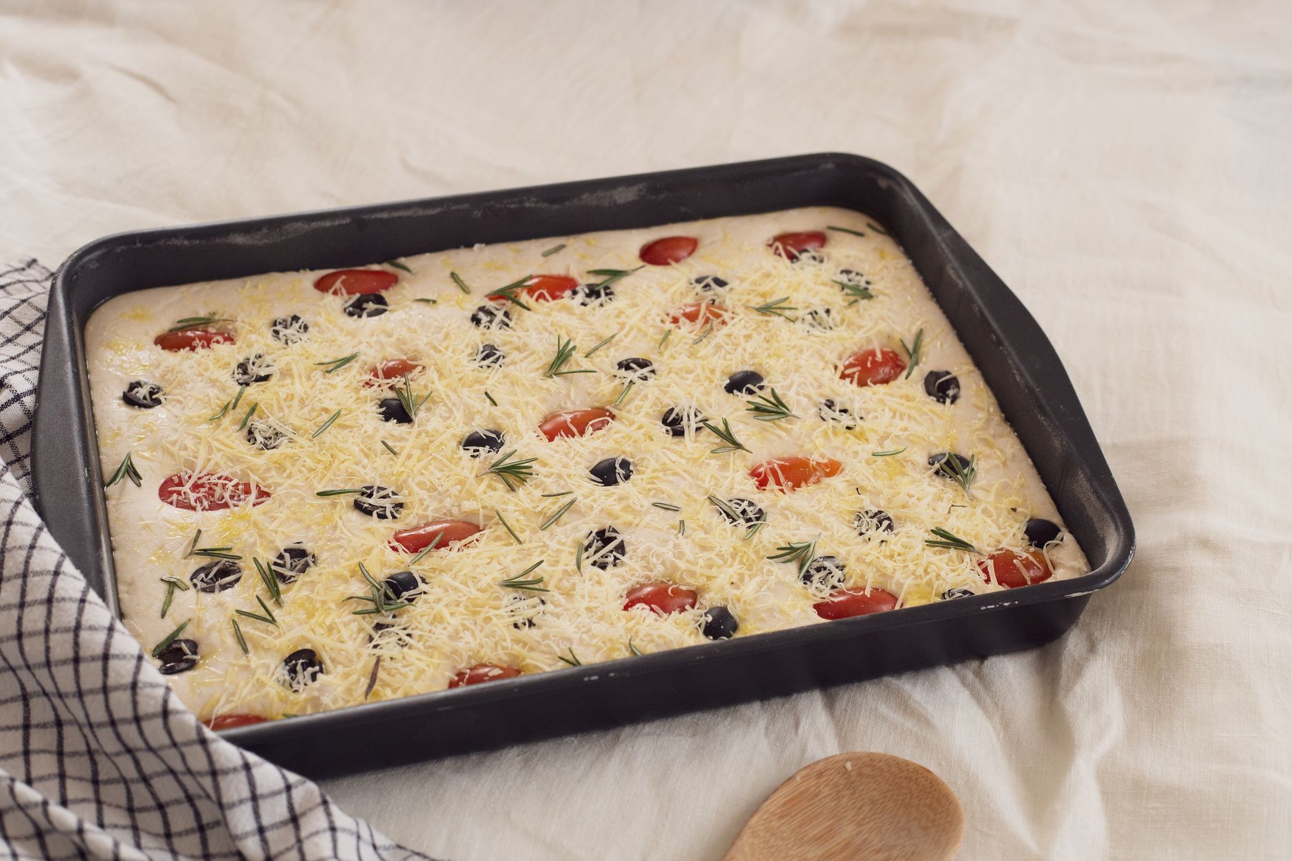 No Knead Focaccia Bread