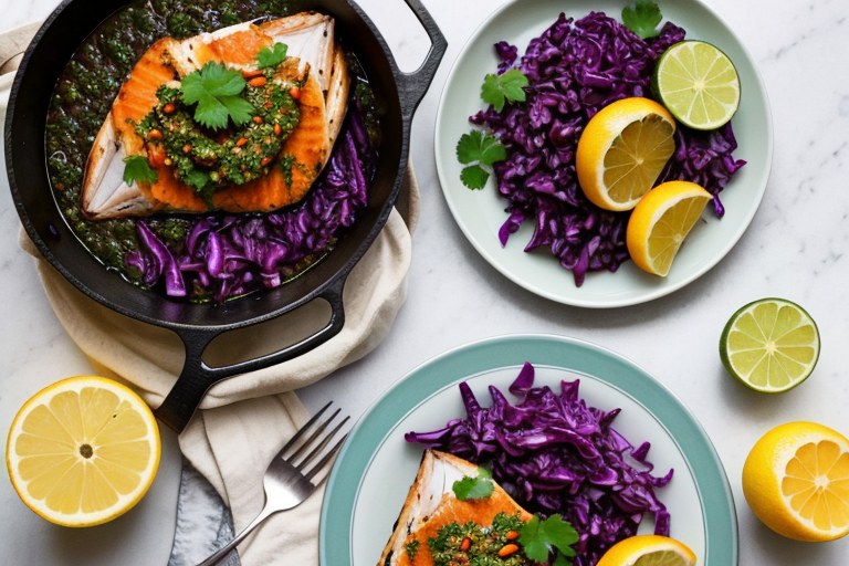 Baked Chimichurri Fish Bowls