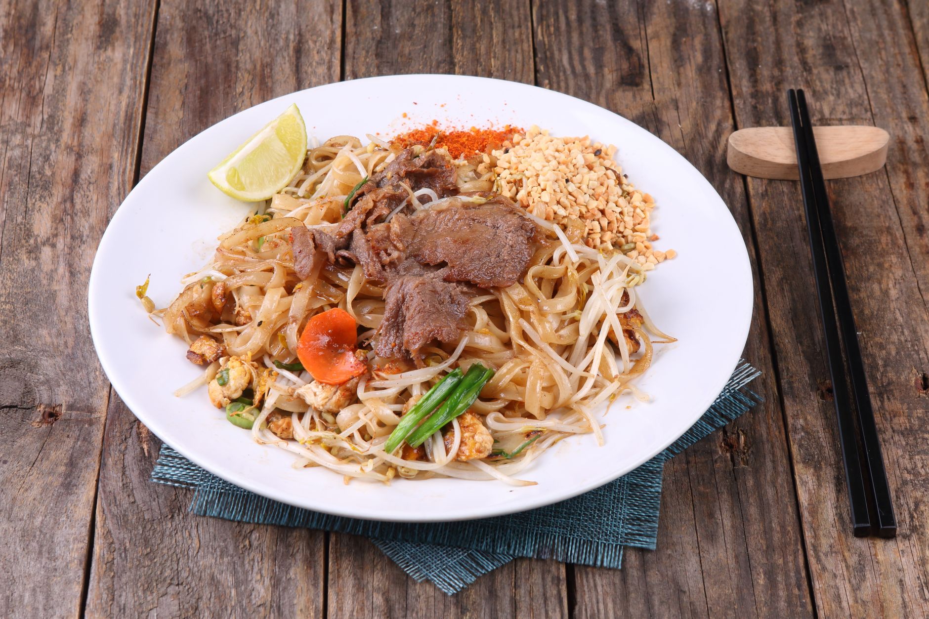 Thai Drunken Noodles with Beef