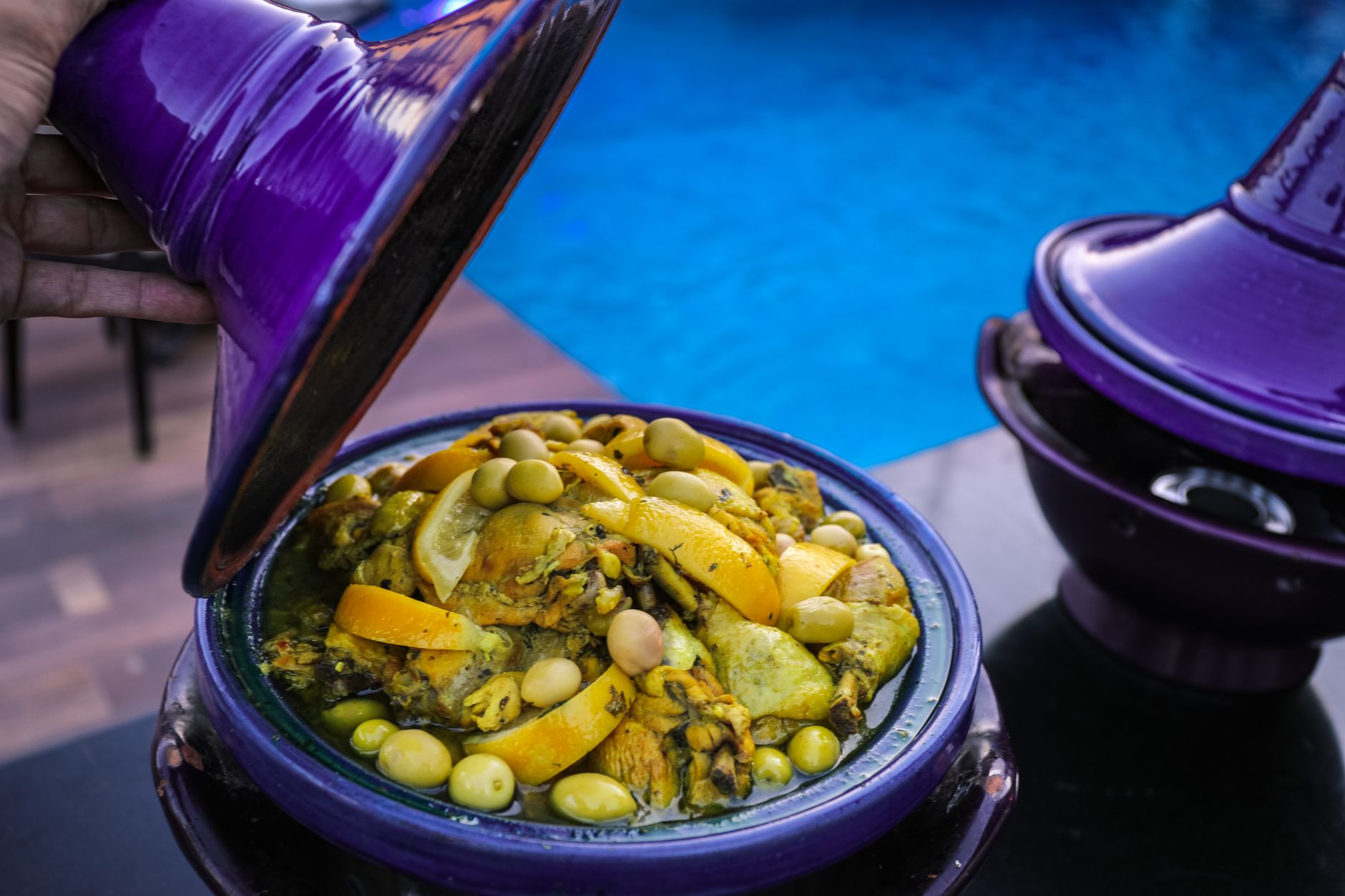 Cauliflower, olive & lentil tagine