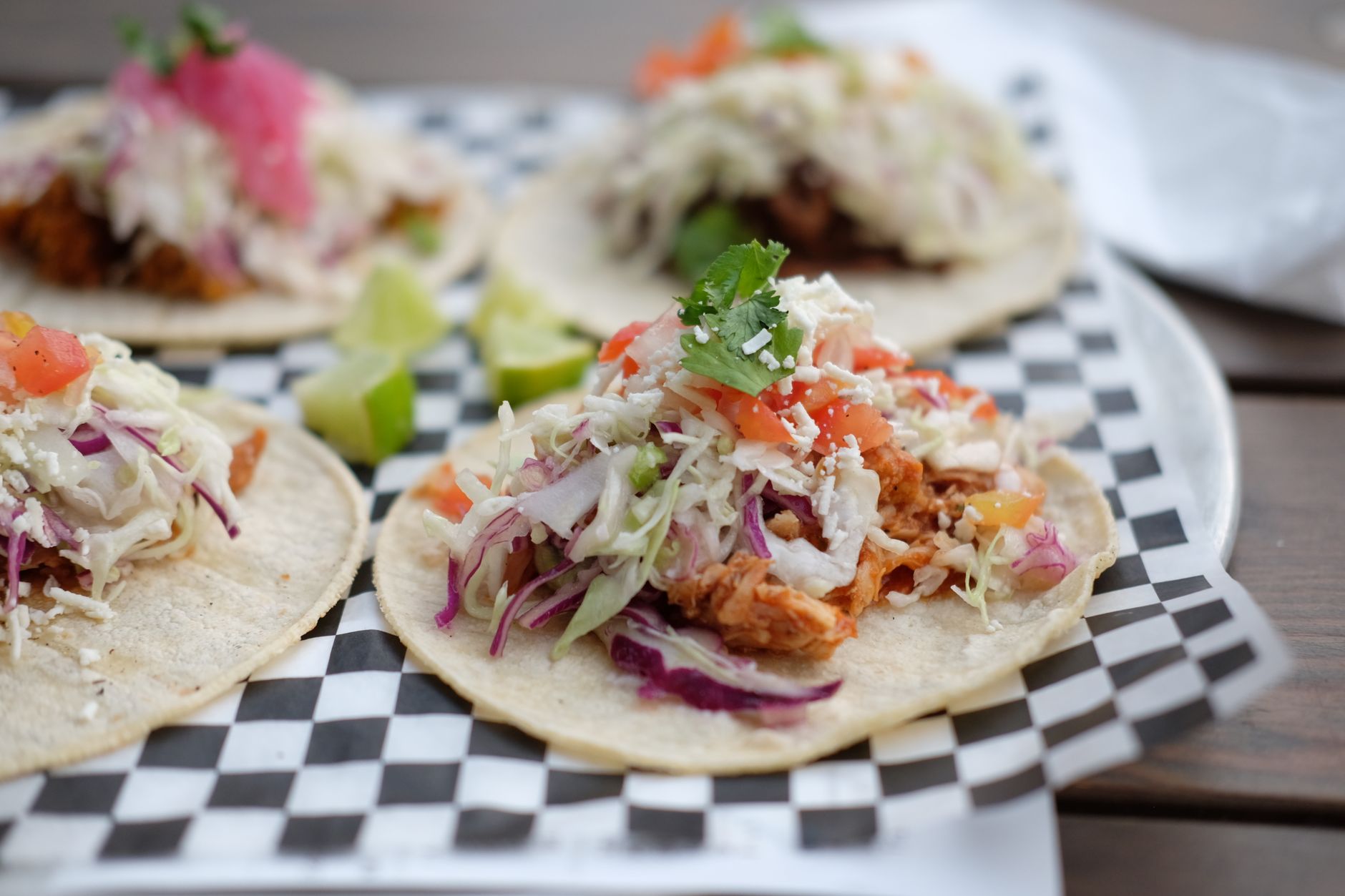 Chicken Street Tacos with Corn-Jicama Salsa