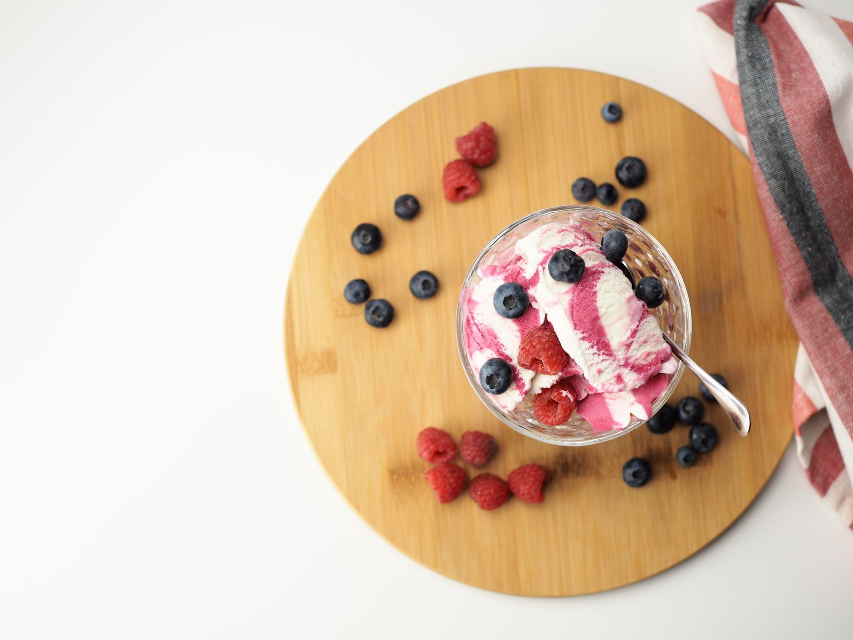 Raspberry Swirl Frozen Dessert