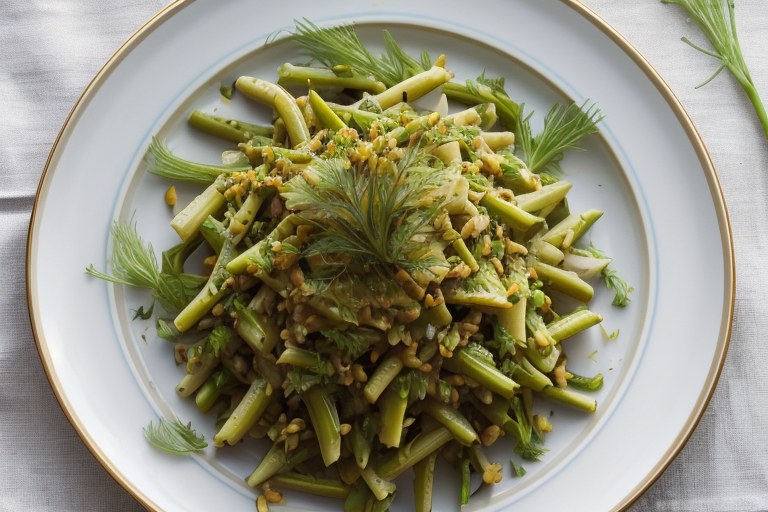 Runner bean & fennel slaw