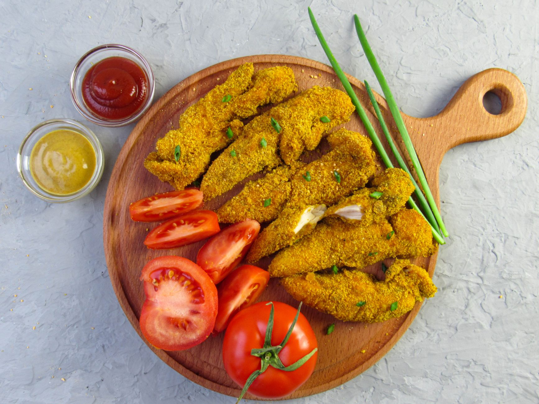 Coconut Chicken Strips with Sweet Chili Sauce