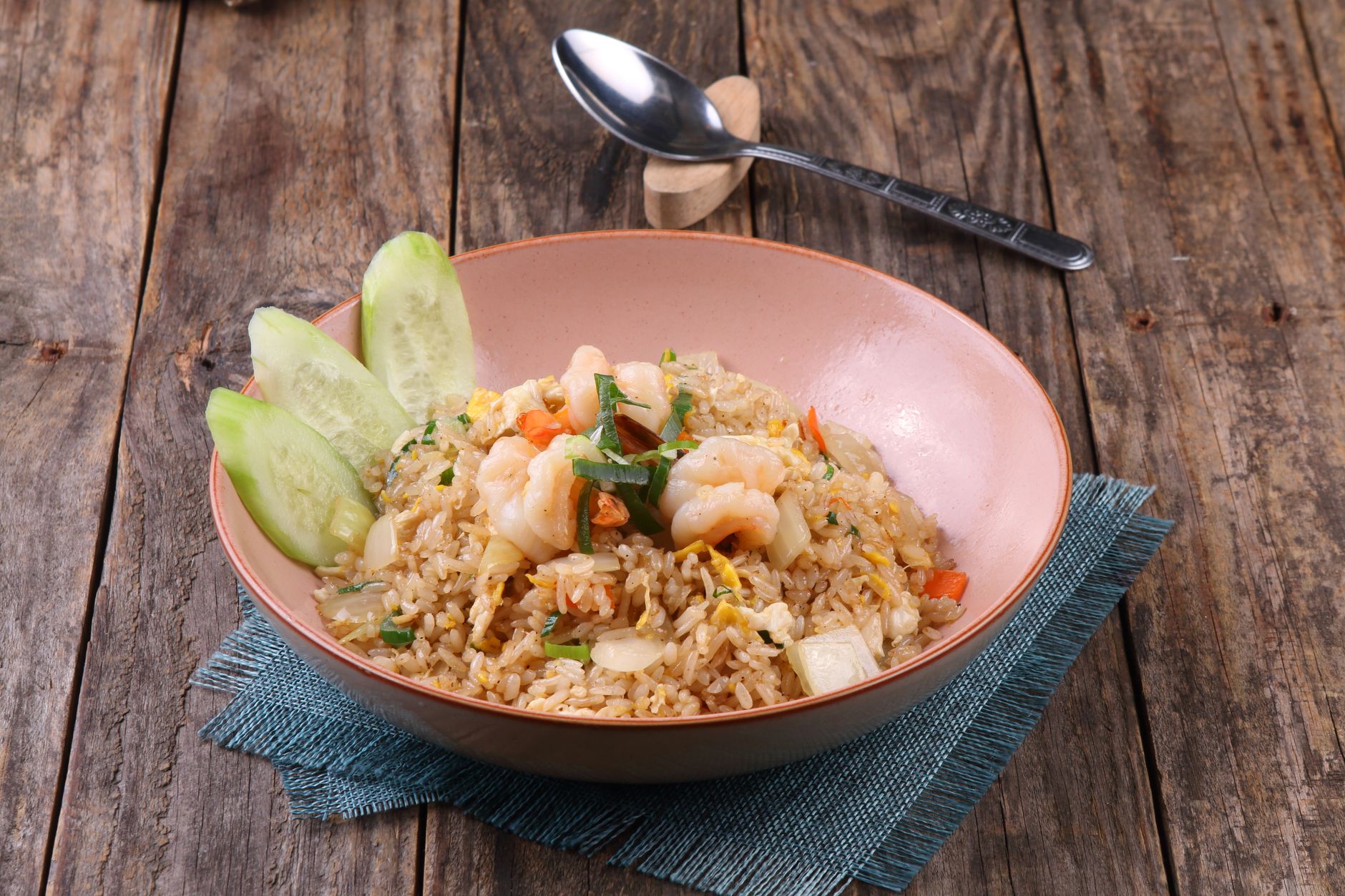 Shrimp Fried Rice with Pineapple and Toasted Coconut
