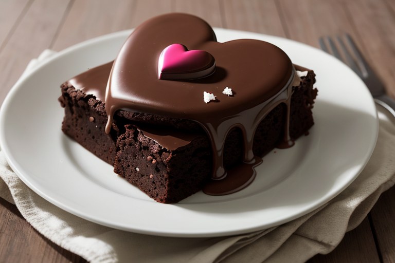 Valentine Heart Brownies