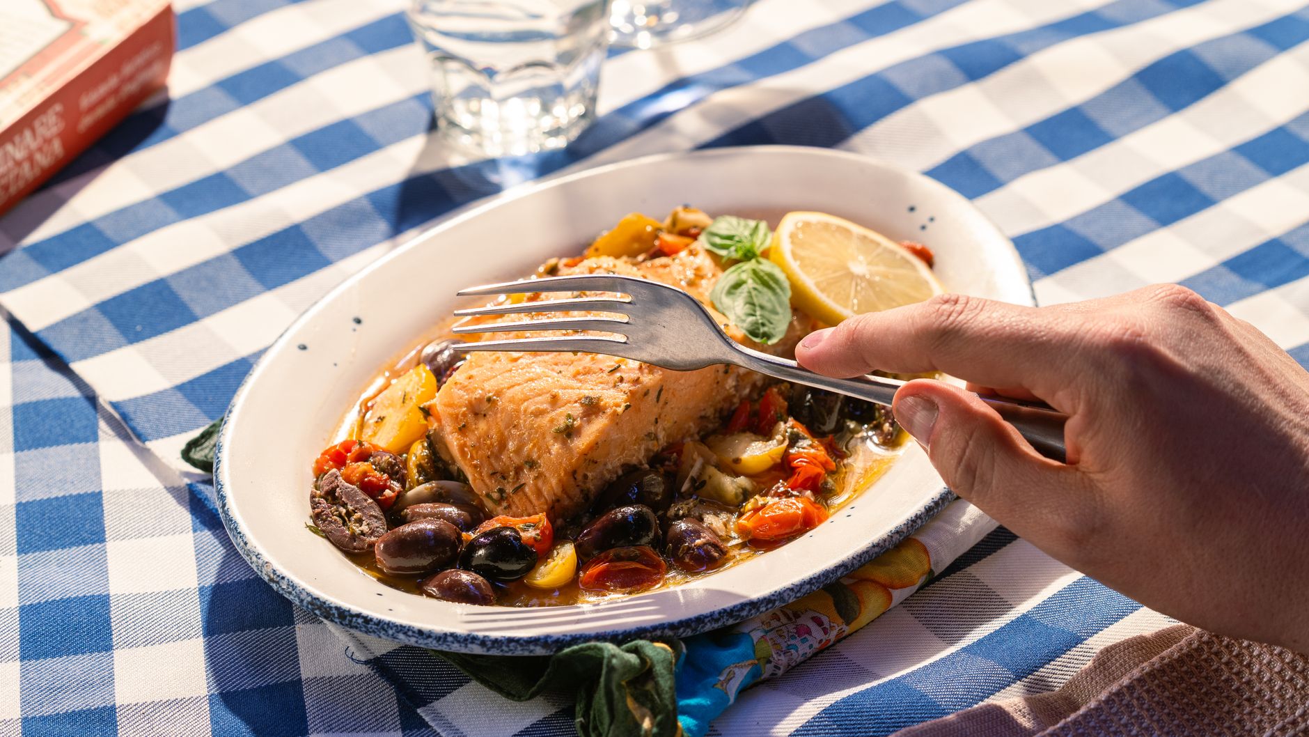 Baked salmon with fennel & tomatoes