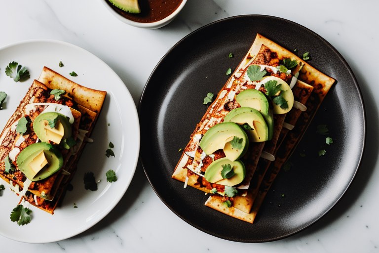 Black Bean and Avocado Enchiladas