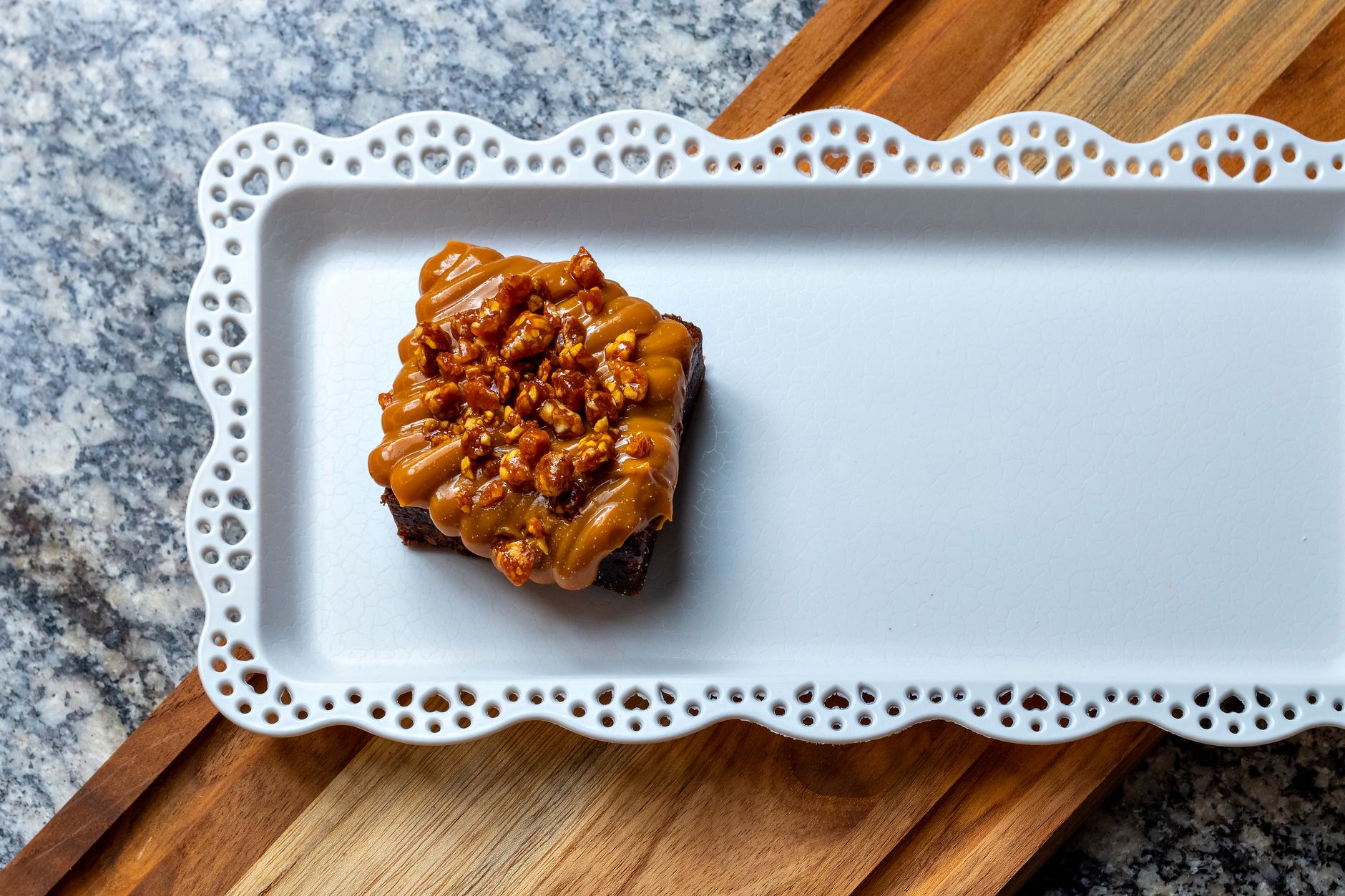 Pecan Cake with Cookie Butter Frosting