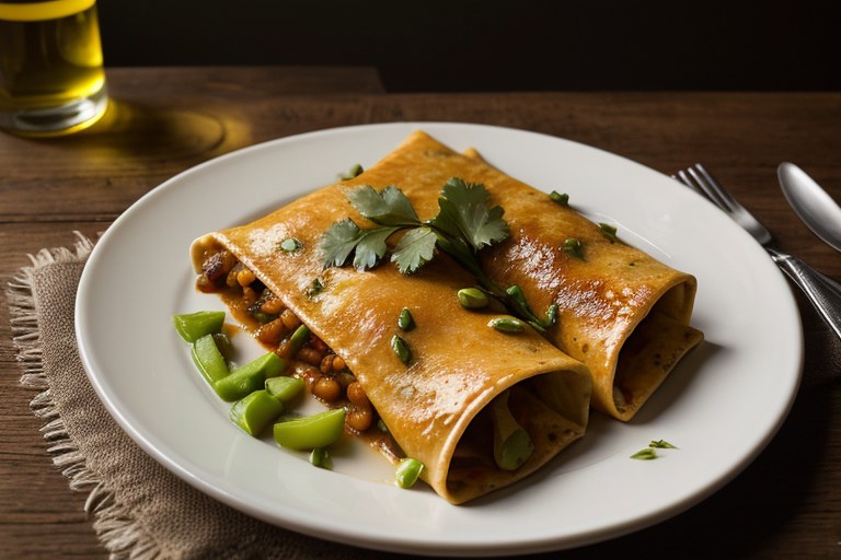 Rice and Bean Enchiladas