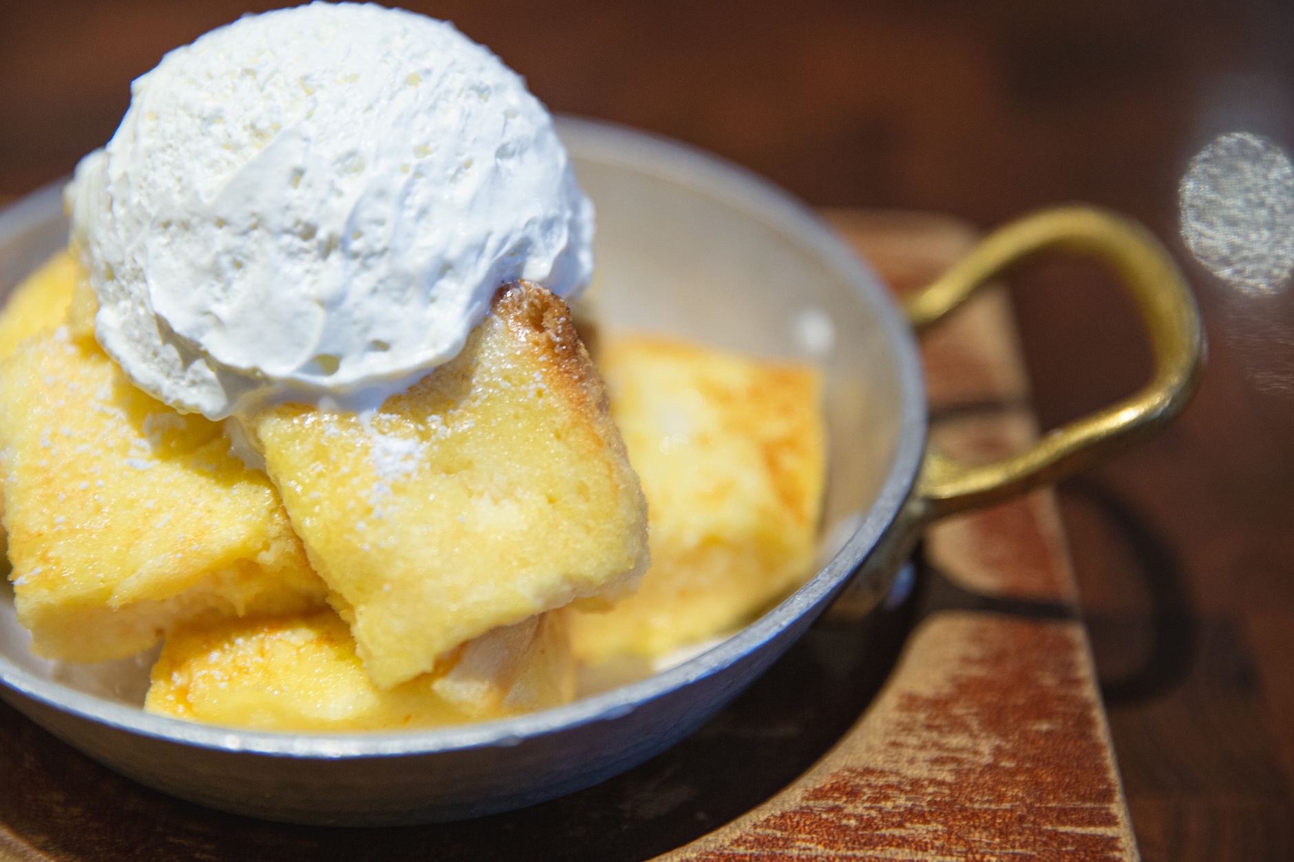 Brioche & brown butter pudding