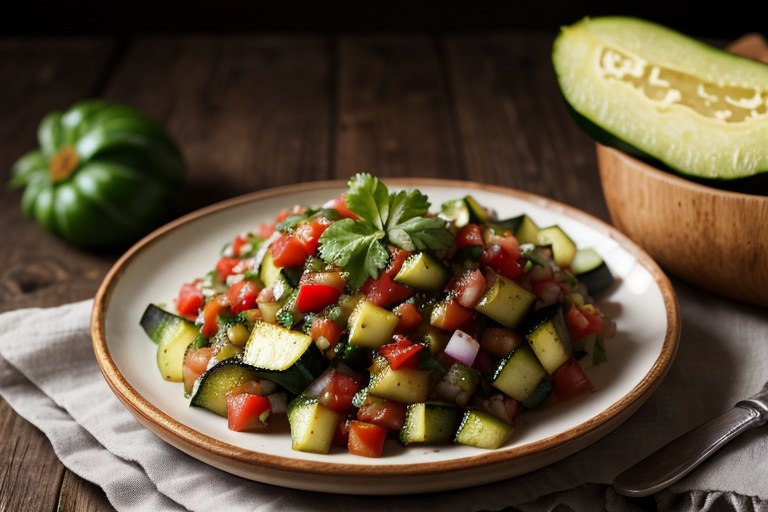 Zucchini Pico de Gallo Salsa