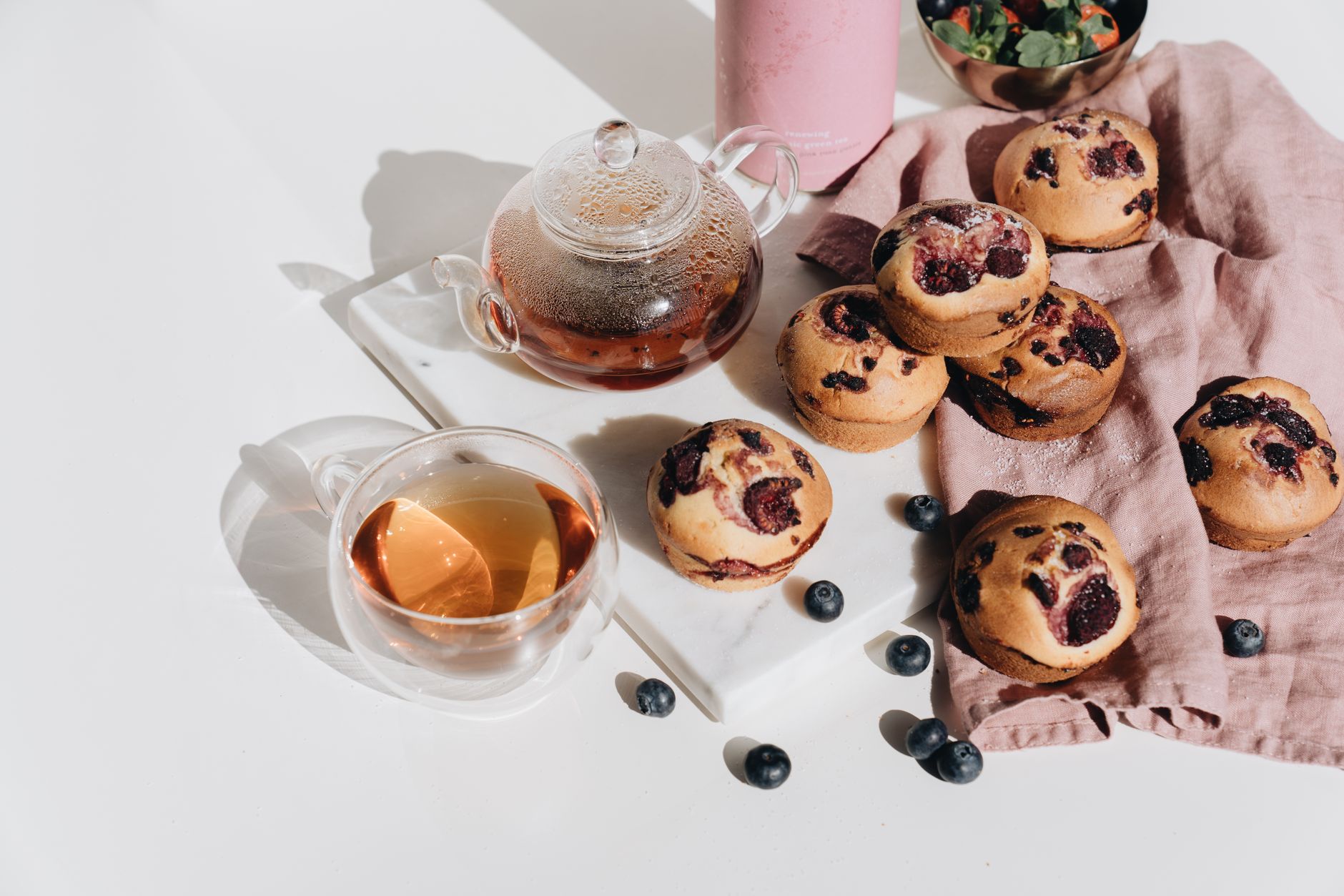 Blueberry & lemon friands