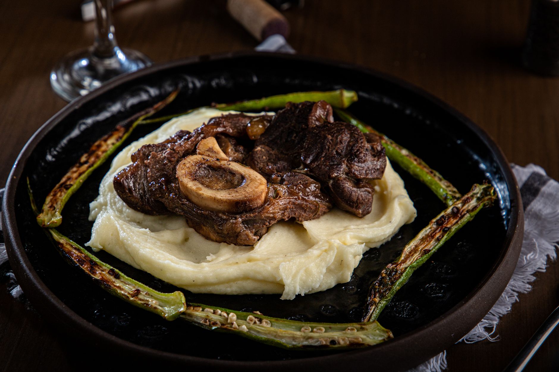 beef ragout with mashed cauliflower
