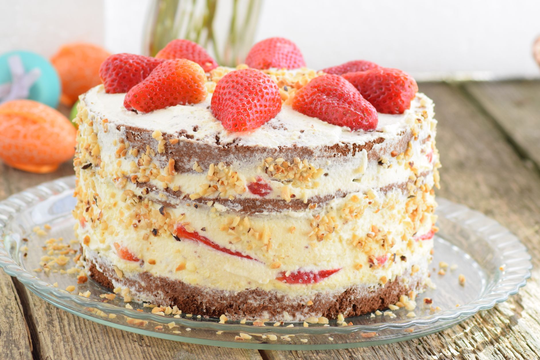 Strawberry Mascarpone Cake
