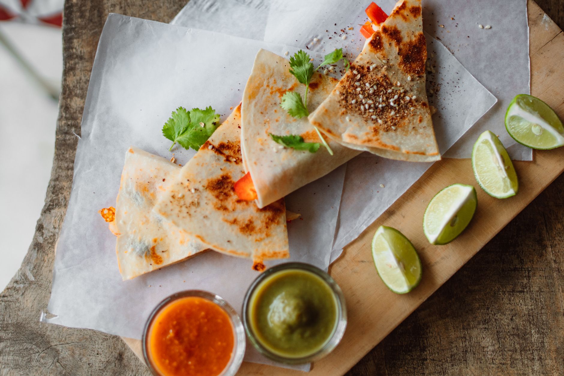 Chili Garlic Breakfast Quesadilla