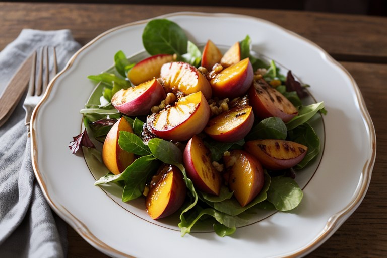 Grilled Peach Salad