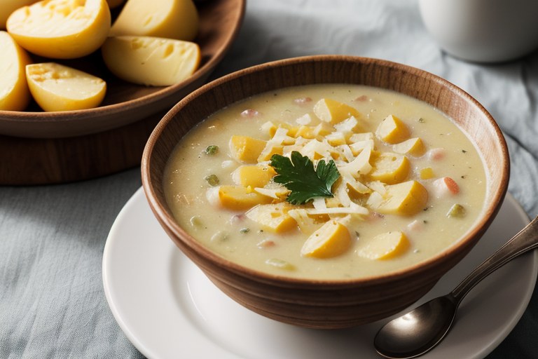 Homemade Cheesy Potato Soup