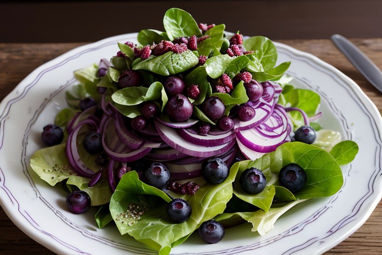 Blueberry Romaine Salad