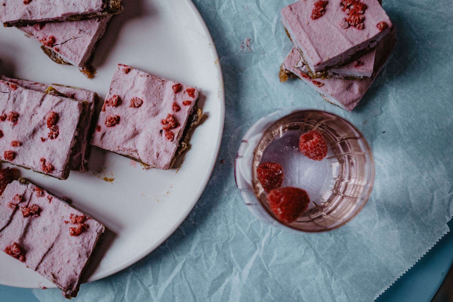 Raspberry Bars with Coconut
