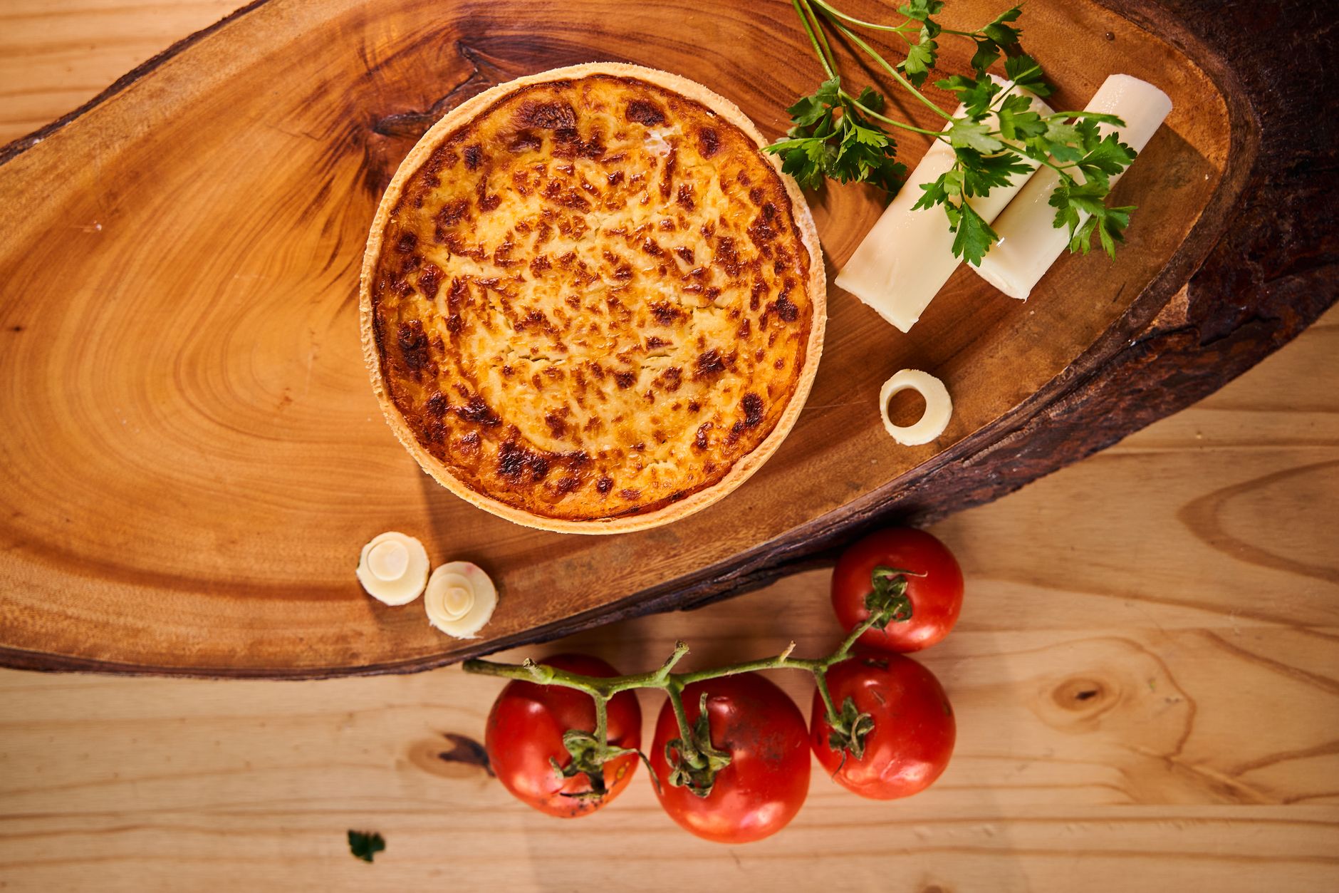 Tomato Tart with Three Cheeses