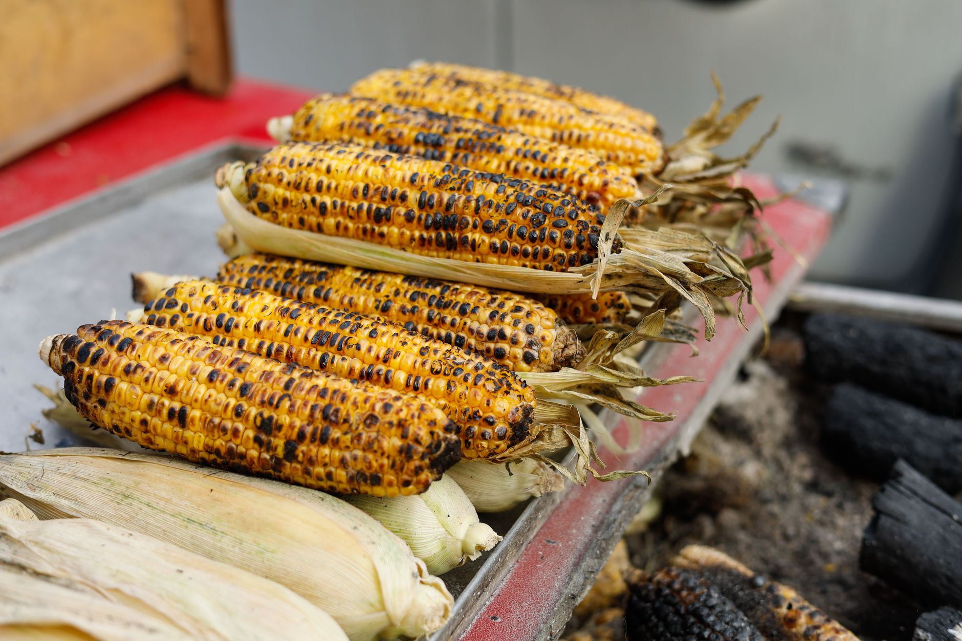 Grilled Corn in Husks