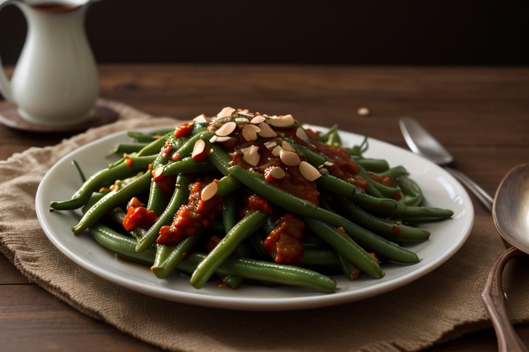 Green Beans in Red Pepper Sauce