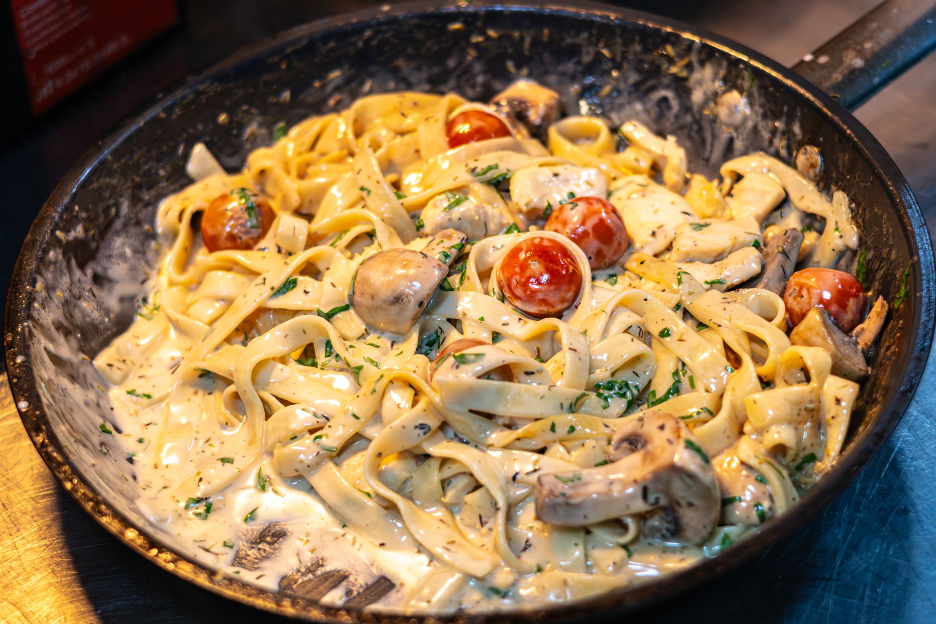 Turkey Fettuccine Skillet