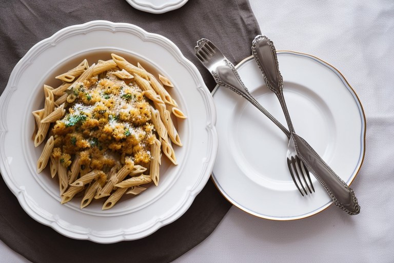 Four-Cheese Baked Penne