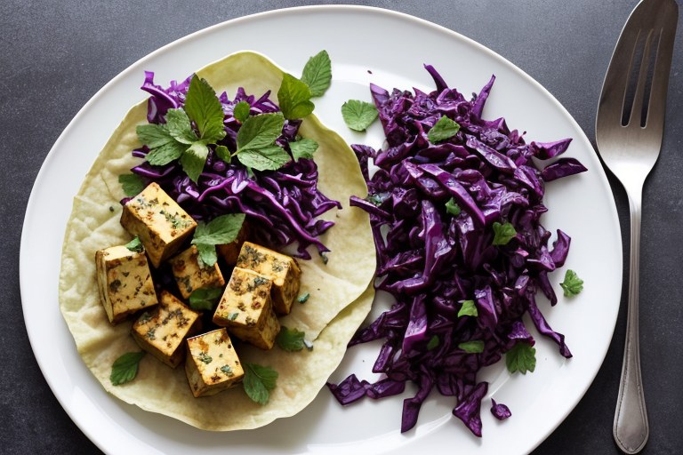Curried tofu wraps