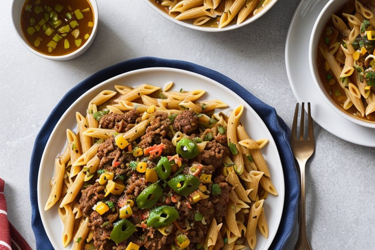 One Pot Beef Taco Pasta