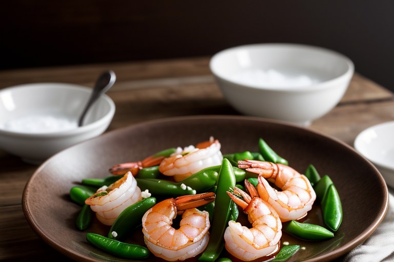 Shrimp With Snow Peas