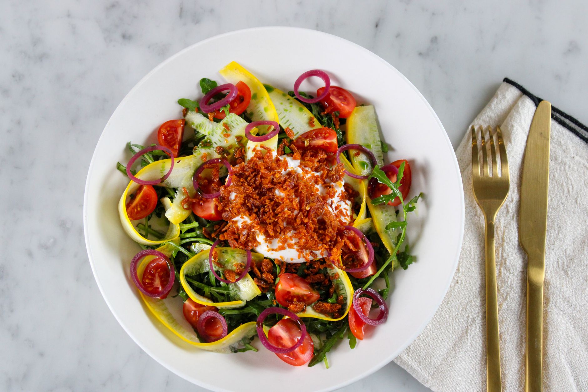 Chorizo & tomato salad