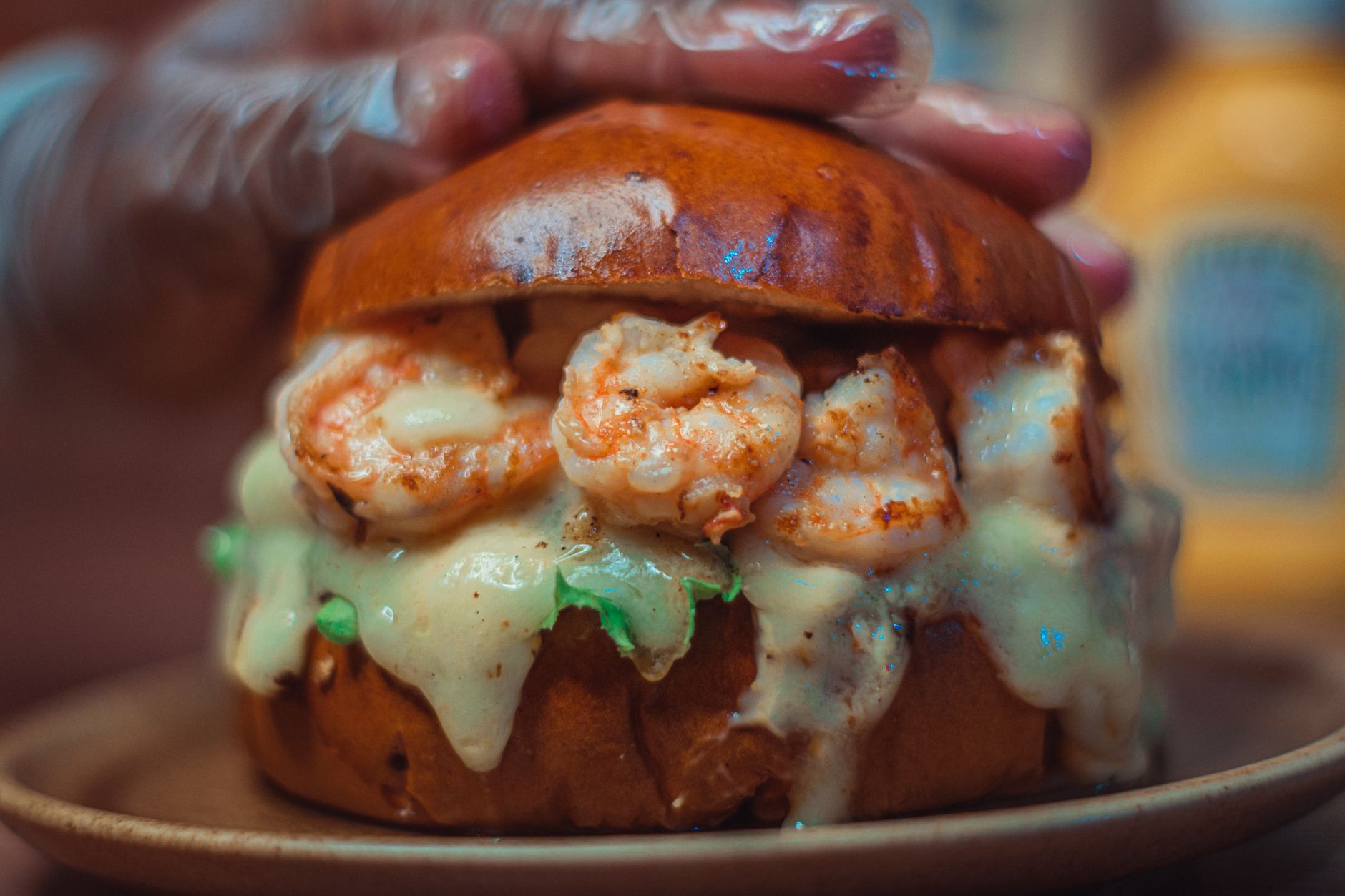 Shrimp Patty Sandwiches