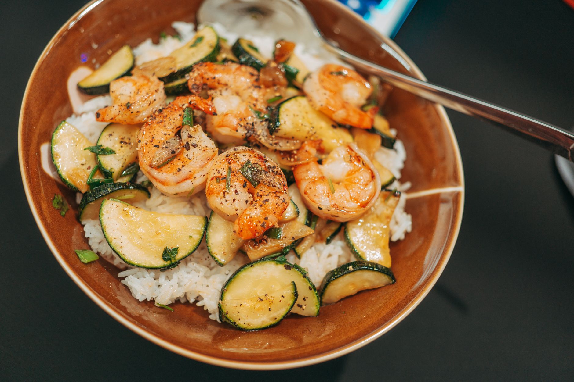 Rice Cooker Teriyaki Shrimp and Rice Recipe