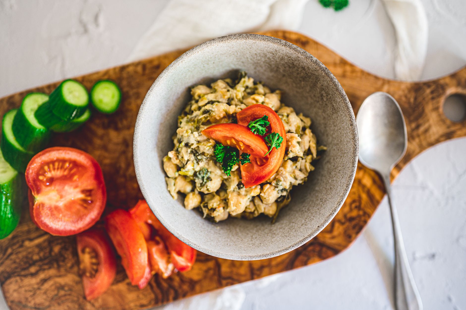 Scallion Herb Chickpea Salad