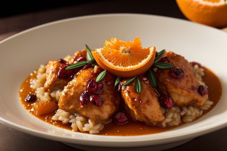 Cranberry-Orange Chicken Risotto