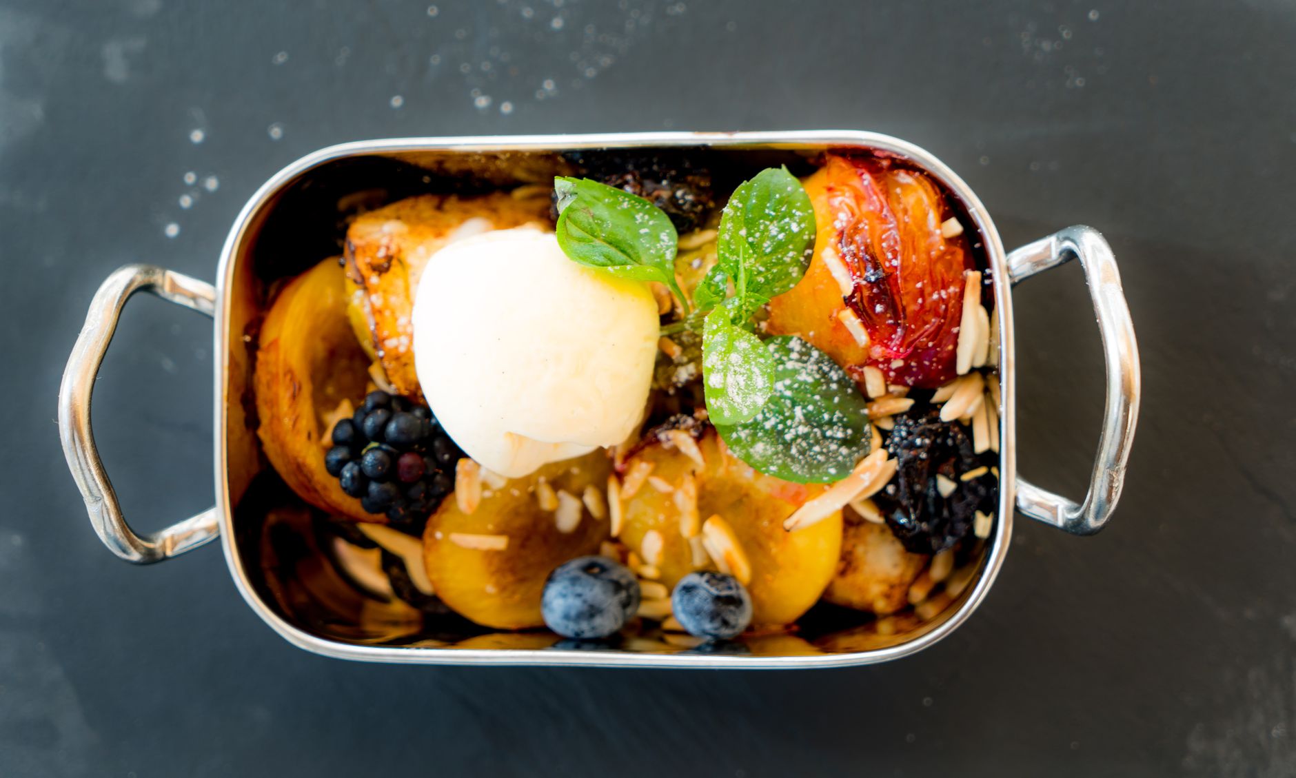 Peach Blueberry Crisp