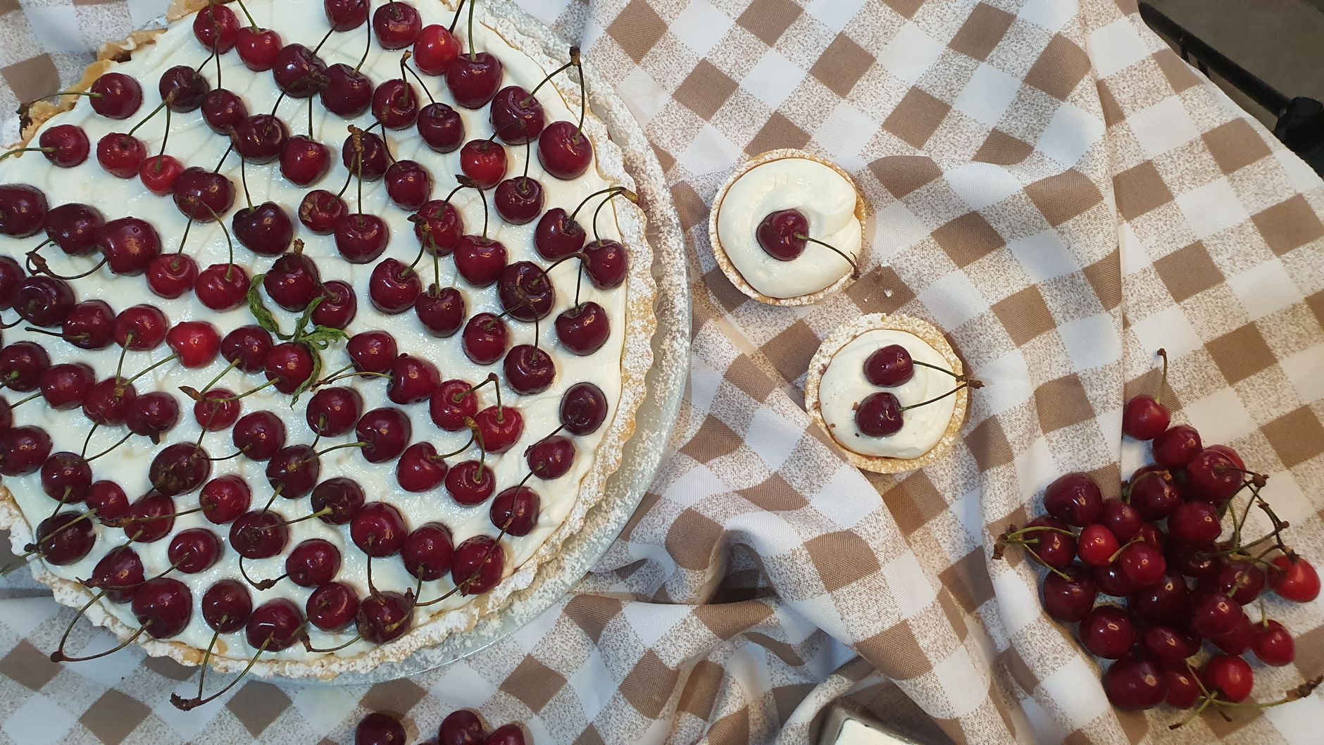 Cherry Almond Mousse Pie