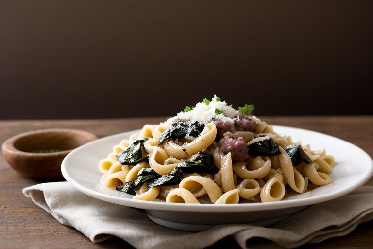 Sausage and Swiss Chard Pasta