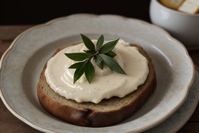 Brown butter & bay bread sauce