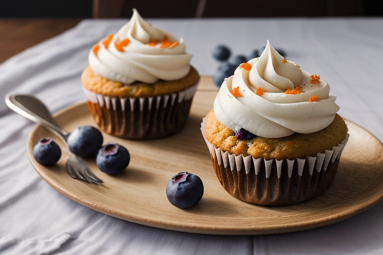 Carrot Blueberry Cupcakes