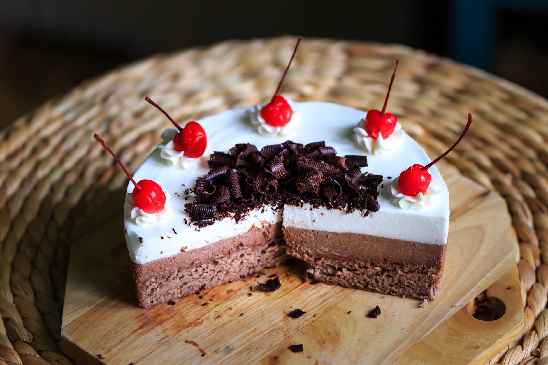 Triple Chocolate Mousse Cake