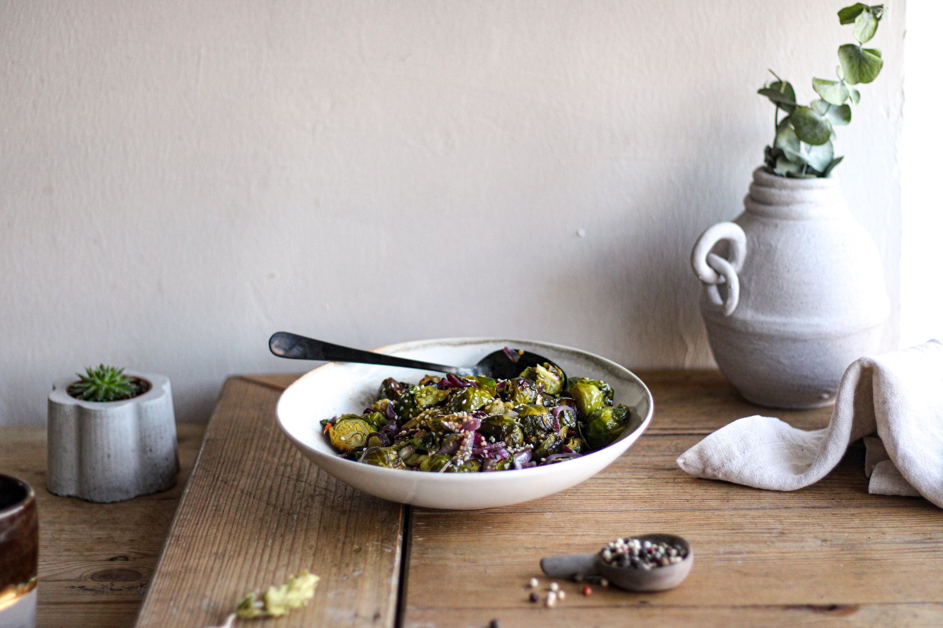 Roasted Brussels Sprouts Salad